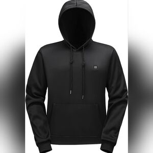 Black Men's/ Women's HEATED Hoodie